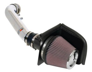 Ford Mustang Performance Air Intake - K&N Engineering - Typhoon Polished Short Ram - `01-`04
